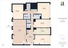 Appartement  en dernier étage - 187 m² au sol - 6 pièces - Charenton-le-Pont