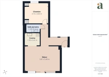 Appartement MEUBLÉ 2 pièces <span></span>49,76 m²<span></span>2e étage avec parking<span></span>Chartres