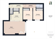 Appartement lumineux de 3 pièces à Bordeaux Chartrons avec son parking