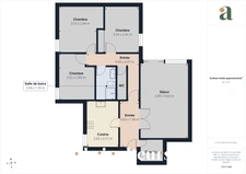 Talence : T4 traversant de 80 m² avec balcon, parking et cellier, à rafraîchir