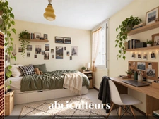 Talence : T4 traversant de 80 m² avec balcon, parking et cellier, à rafraîchir