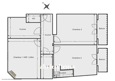 PARIS 13 / SALPETRIERE PLACE D’ITALIE - APPARTEMENT DUPLEX - 5 PIECES - 3 CHAMBRES - 120 M2 - 1.142.500 €