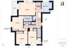 La Celle-Saint-Cloud<span></span>Duplex familial de 125 m² avec jardin-terrasse, balcon, 2 parkings et 2 caves