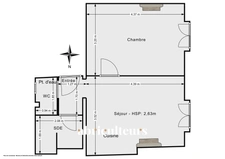 Paris 6 / Saint Sulpice - 2 pièces - 34,30m²