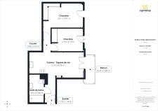 Appartement T3 avec Balcon<span></span>54m²<span></span>Garches