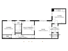 APPARTEMENT<span></span>3 PIECES<span></span>2 CHAMBRES<span></span>76 m2<span></span>PARIS 15ème / QUARTIER NECKER<span></span>CAMBRONNE<span></span>LECOURBE