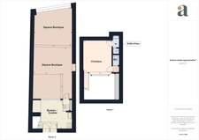Local commercial avec mezzanine habitable – Murs libres – Paris 5ᵉ
