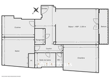 BOULOGNE BILLANCOURT / QUARTIER LES PRINCES MARMOTTAN - APPARTEMENT AVEC BALCON - 3 PIECES - 2 CHAMBRES - 69 M2 - 622.500 €