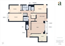 Paris 15e<span></span>Résidence Paris XV<span></span>Appartement familial 5 pièces de 114 m² avec balcons, parking et cave