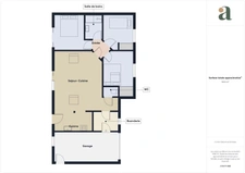 A Bouguenais, maison  4 pièces de plain pied avec jardin et garage