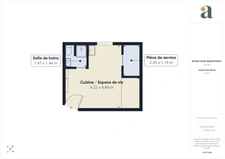 Nantes centre Erdre, studio sous les toits