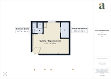 Nantes centre Erdre, studio sous les toits