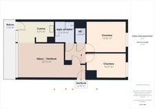 Bel appartement 3P de 66 m2 - lumineux avec grand balcon  - Ile de Nantes