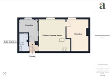 Coup de coeur<span></span>3 pièces de 47 m2<span></span>Bien distribué, Lumineux, à deux pas du Canal de l’Ourcq