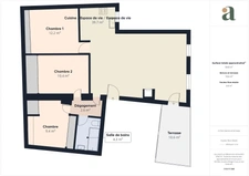 Charmant appartement T4 de 68,45m² avec terrasse à Pertuis (84120)