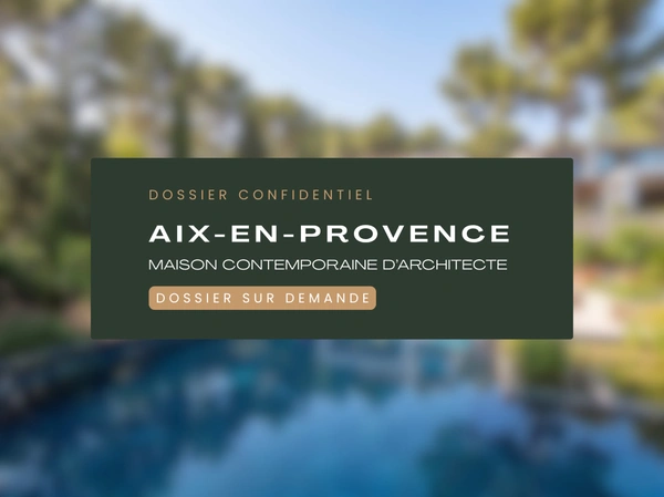Maison d’architecte  — 360 m² au total avec dépendance, garage et cuisine d’été — Secteur prisé, Aix-en-Provence
