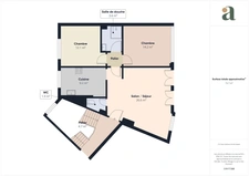 AU 3EME ETAGE<span></span>APPARTEMENT LUMINEUX<span></span>CENTRE VILLE SAINT NAZAIRE