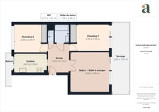 EXCLUSIVITE - APPARTEMENT T3 DE 58 m2 - ANTIBES LES BASTIDES - VUE EXCEPTIONNELLE