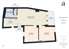 Bel appartement ancien de 68 m² avec extérieurs – Cœur du village de Fayence