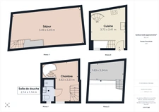 Charmante maison de village de 51 m² - Au calme en plein centre de Callian - Sur 3 niveaux