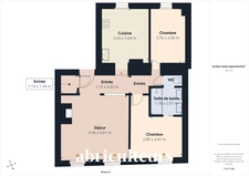À louer<span></span>Appartement 3 pièces de 65 m²<span></span>Cœur du village de Callian