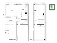Charmante villa T3 en duplex de 73 m²<span></span>Jardin et garage