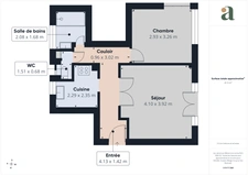 Agréable 2 pièces de 42 m² en rez-de-jardin avec terrasse et cave – Le Cannet