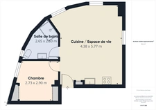 Charmant appartement 3 pièces de 38 m²<span></span>Entièrement rénové<span></span>Vue mer dégagée<span></span>Nice Mont Boron