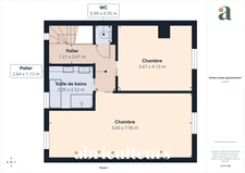 Élégante maison rénovée de 130 m²<span></span>Vue mer panoramique<span></span>Domaine sécurisé<span></span>Secteur Hélio Marin / Vallauris