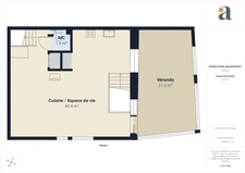 Appartement T4 de 107 m² avec entrée indépendante en vente à Grans (13450)