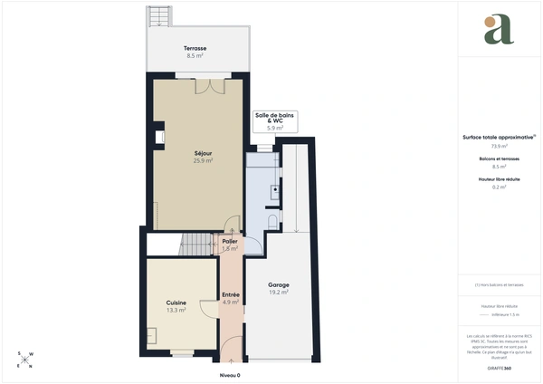 Maison de village avec jardin, garage, cave et grenier aménageable à Saint-Cannat