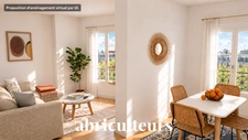 2/3 pièces 37 m² à Nation - Dernier étage vue toits - Refait à neuf - Paris 12