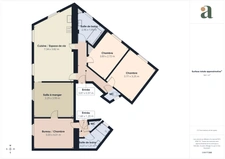 Beau et lumineux T5<span></span>3 chambres<span></span>92,20 m²<span></span>Mairie du 12ème