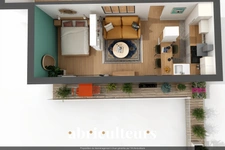 Grand studio – 41m² avec balcon, dernier étage & parking – Avenue de Saint-Mandé, Paris 12e
