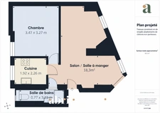 2/3 pièces 37 m² à Nation - Dernier étage vue toits - Refait à neuf - Paris 12
