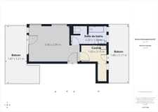 BOULOGNE BILLANCOURT - STUDIO  AVEC GRANDES TERRASSES ET VUE TOUR EIFFEL - 24 M² - 260 000€