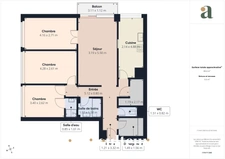 COLOMBES<span></span>APPARTEMENT FAMILIAL<span></span>4 Pièces<span></span>80 m²<span></span>balcon