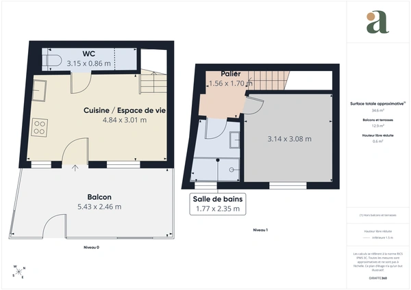 Beau duplex "esprit maison" rénové et confortable au cœur du 18ᵉ arrondissement