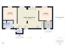 PARIS 18 - Bel appartement de 58m2 - 549 000€