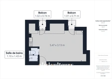 PARIS 11 (FOLIE MERICOURT)<span></span>STUDIO<span></span>15 M²<span></span>182 400€