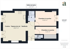 PARIS  18ème / MARCADET– APPARTEMENT – 3 PIECES – 2 CHAMBRES – 51 M2 – 510 000 €