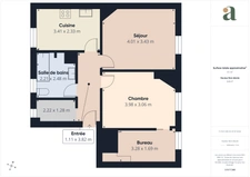 Charmant appartement  lumineux<span></span>50,7 m²<span></span>2 pièces<span></span>Courbevoie