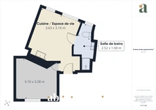 Charmant Appartement T2 rénové avec prestations de qualité dans le 18ème arrondissement