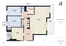 Appartement 3 pièces<span></span>94 m² avec large balcon -Le Chambord<span></span>La Torse, Aix-en-Provence