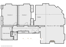 APPARTEMENT<span></span>4 PIECES<span></span>2 CHAMBRES<span></span>73,5 m2<span></span>PARIS 17 EME / BATIGNOLLES