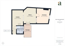 Rare – 38 m² – 2 pièces avec terrasse interieure– Paris 11e Rue de la Fontaine au Roi