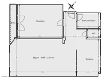 Magnifique 2 pièces à Clichy avec balcon<span></span>Avenue Anatole France<span></span>Entrée de ville<span></span>Clichy