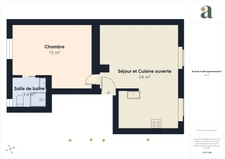 Rare - Appartement 2 pièces 44 m² – Paris 18ème Rue Hermel