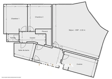 PARIS 20EME / QUARTIER SAINT-FARGEAU<span></span>APPARTEMENT<span></span>3 PIECES<span></span>2 CHAMBRES<span></span>78M2<span></span>628.000€