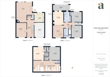 Grande maison à rénover <span></span> 8 pièces<span></span>6 chambres et 1 bureau<span></span>Studio indépendant<span></span>Mairie de Chantenay